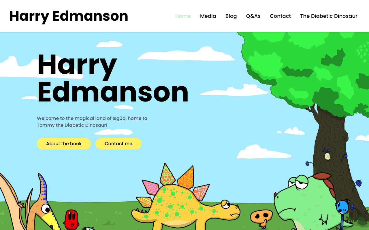 Harry Edmanson website preview