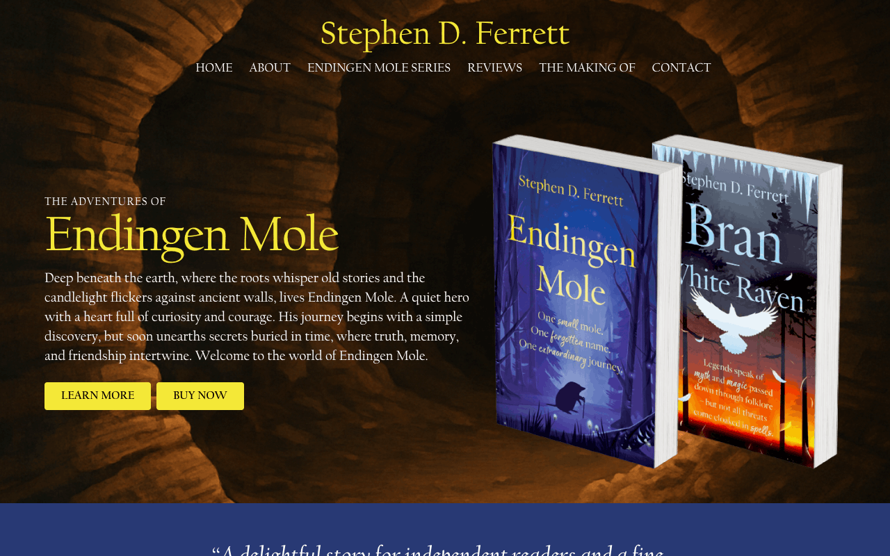 Stephen D. Ferrett website preview
