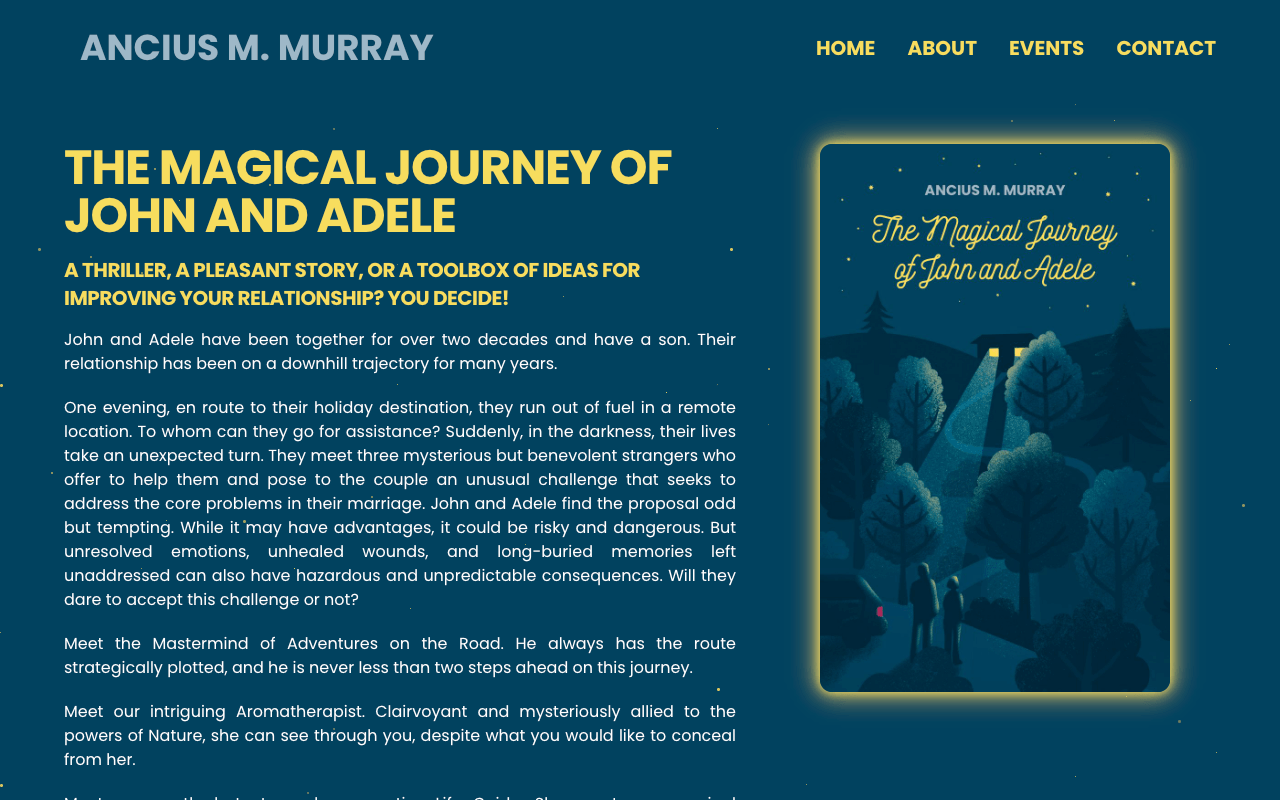 Ancius M. Murray website preview