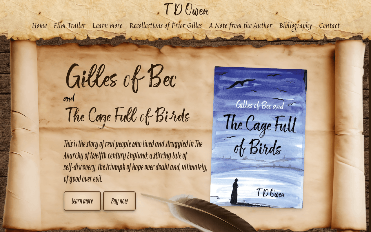 T D Owen website preview